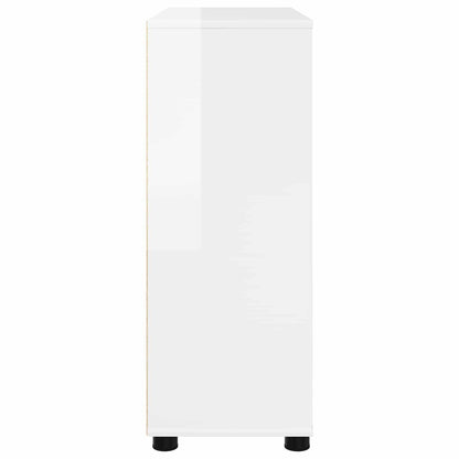 Armadio 80 x 31 x 81 cm Legno ingegnerizzato Bianco Lucido