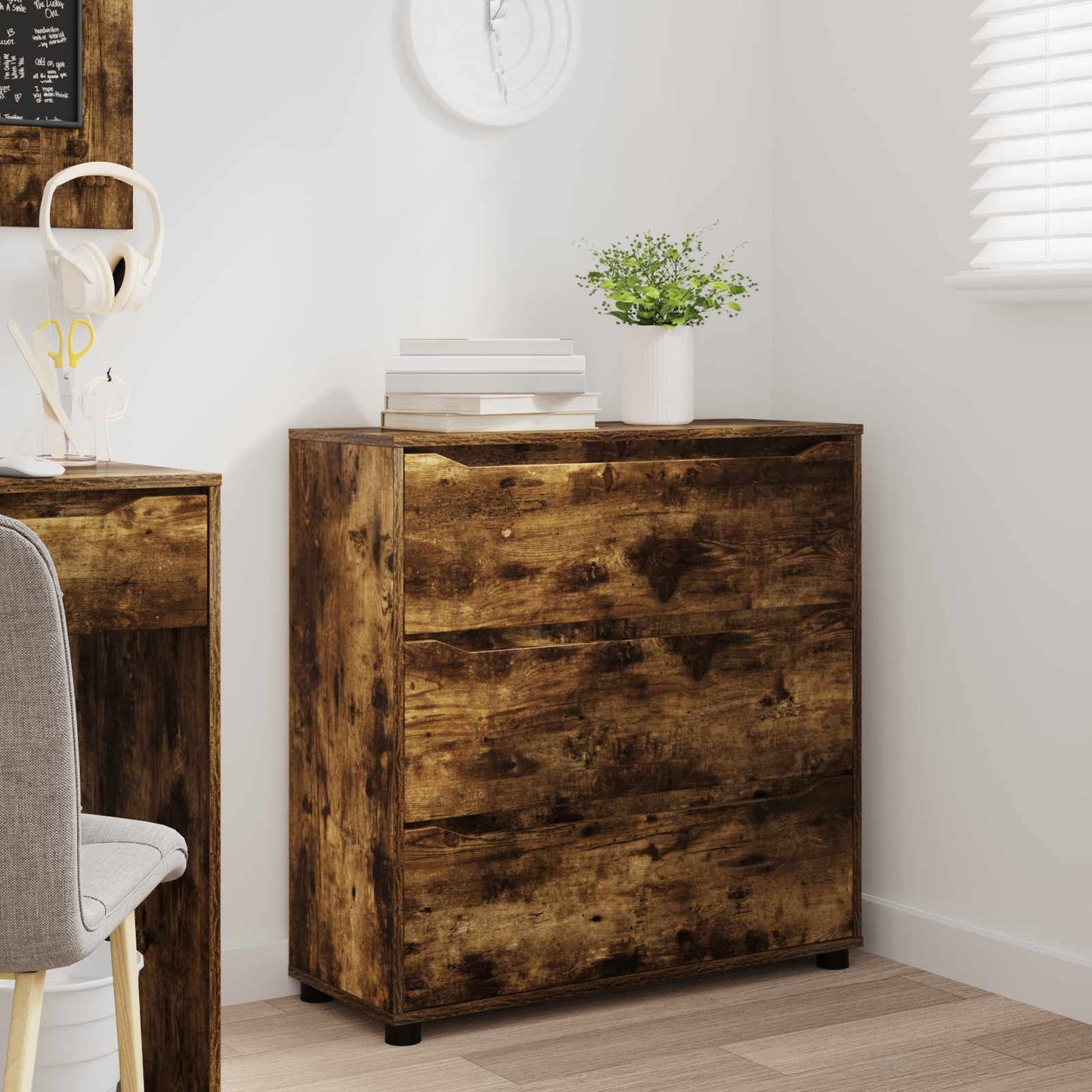 Armadio Rovere fumé 80 x 31 x 81 cm Legno multistrato