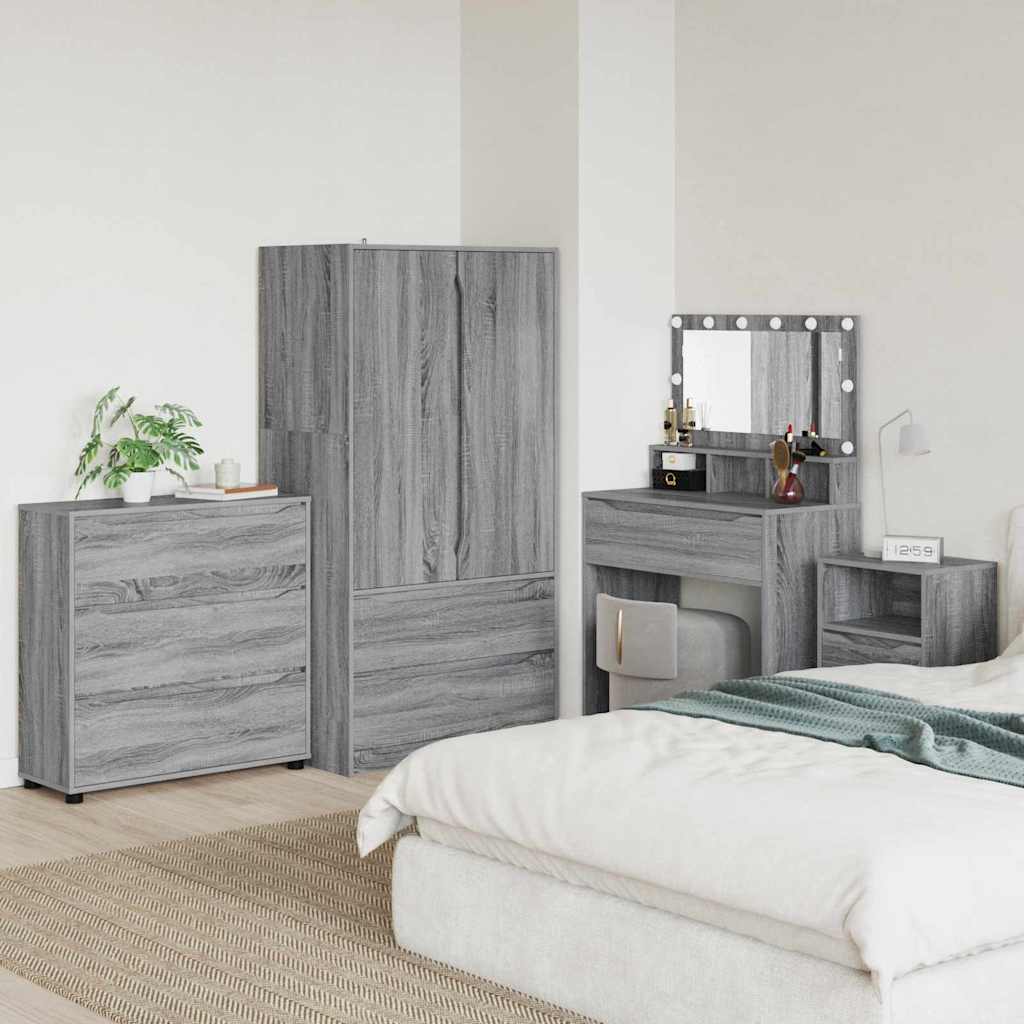 Armadio Grigio Sonoma 80 x 31 x 81 cm Legno multistrato | homemem39