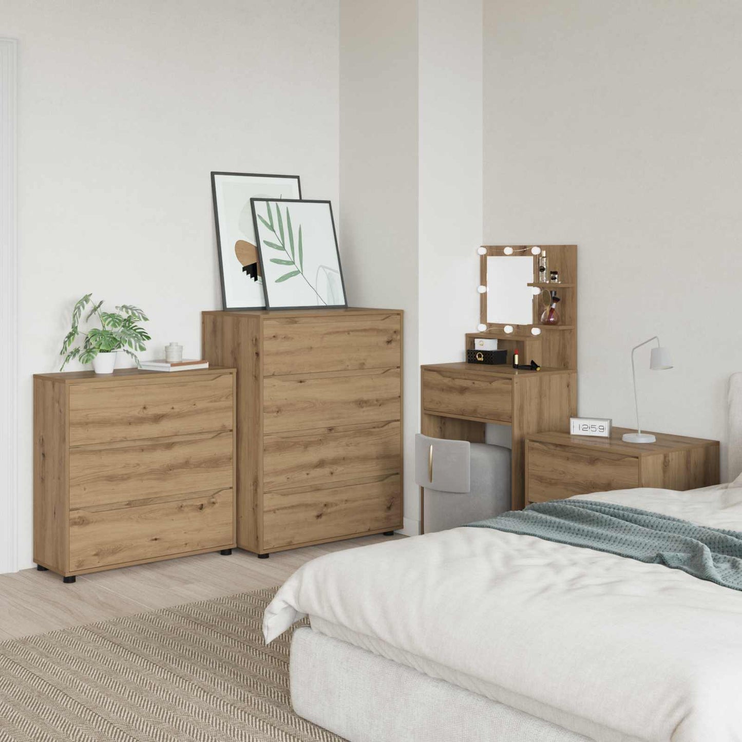 Armadio Rovere artigianale 80 x 31 x 81 cm Legno multistrato