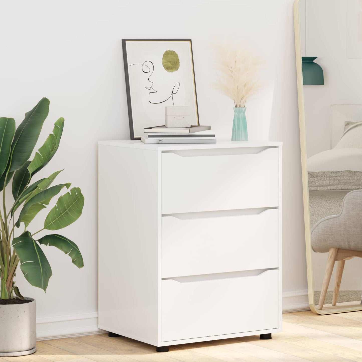 Armadio Bianco 60 x 48 x 81 cm Legno multistrato