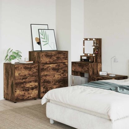 Armadio 60 x 48 x 81 cm Legno ingegnerizzato Rovere fumé