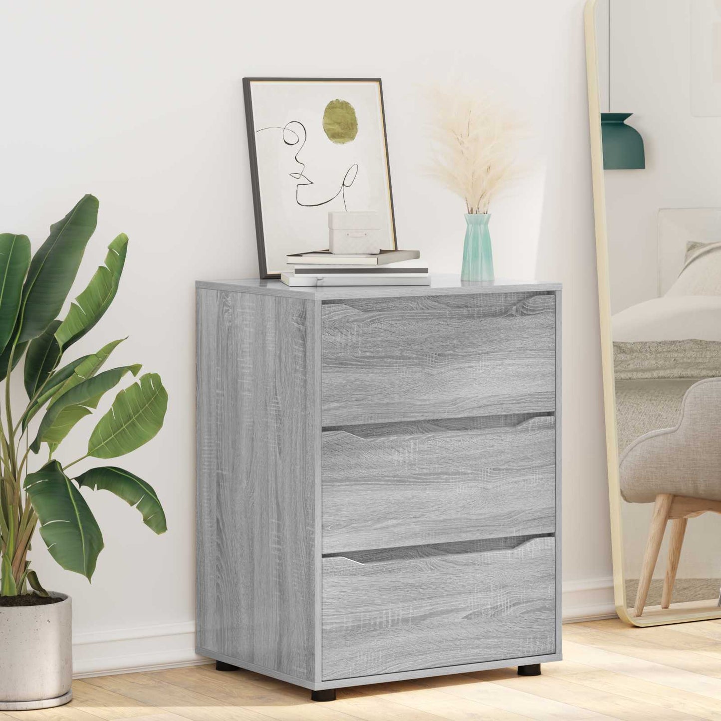 Armadio 60 x 48 x 81 cm Legno ingegnerizzato Grigio Sonoma | homemem39