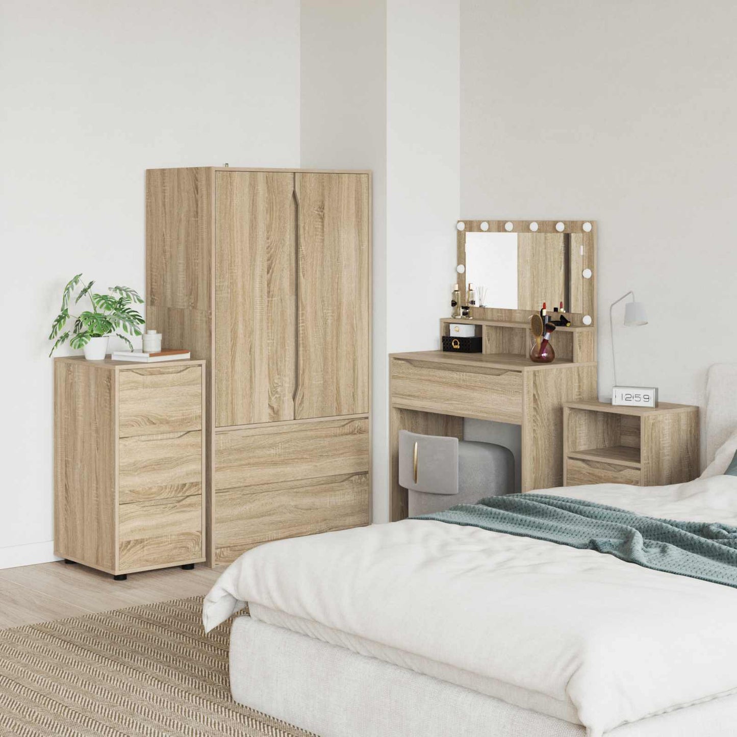 Armadio 40 x 48 x 81 cm Legno ingegnerizzato Rovere Sonoma | homemem39