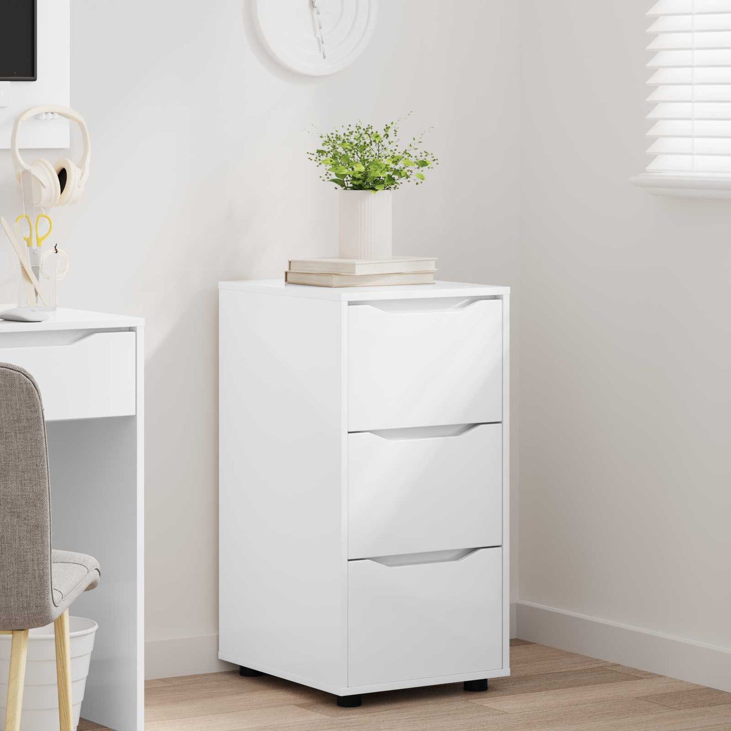 Armadio 40 x 48 x 81 cm Legno ingegnerizzato Bianco Lucido | homemem39