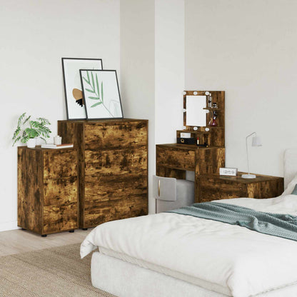 Armadio 40 x 48 x 81 cm Legno ingegnerizzato Rovere fumé
