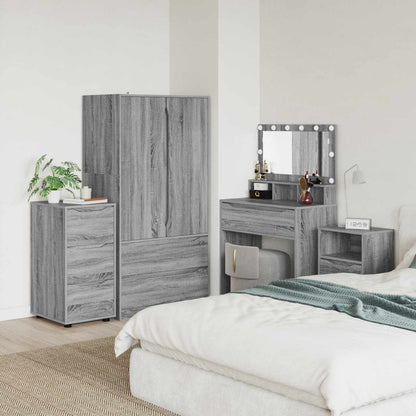 Armadio 40 x 48 x 81 cm Legno ingegnerizzato Grigio Sonoma