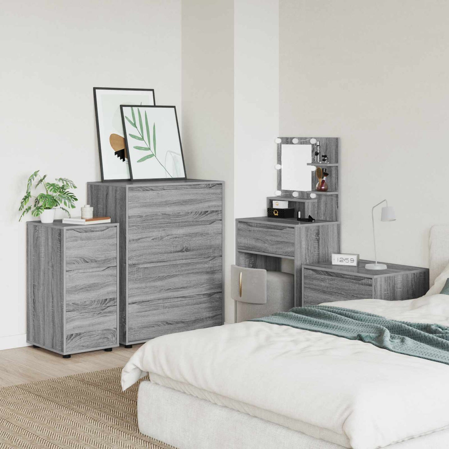Armadio 40 x 48 x 81 cm Legno ingegnerizzato Grigio Sonoma | homemem39