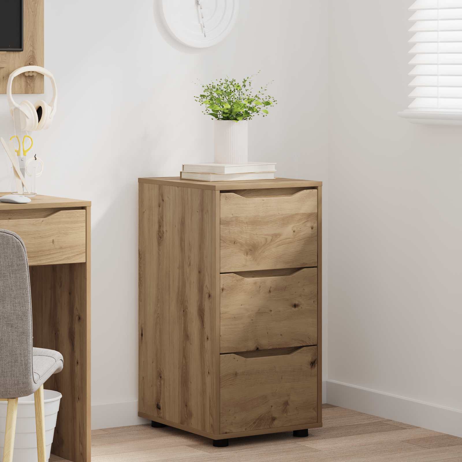 Armadio 40 x 48 x 81 cm Legno ingegnerizzato Rovere artigianale | homemem39