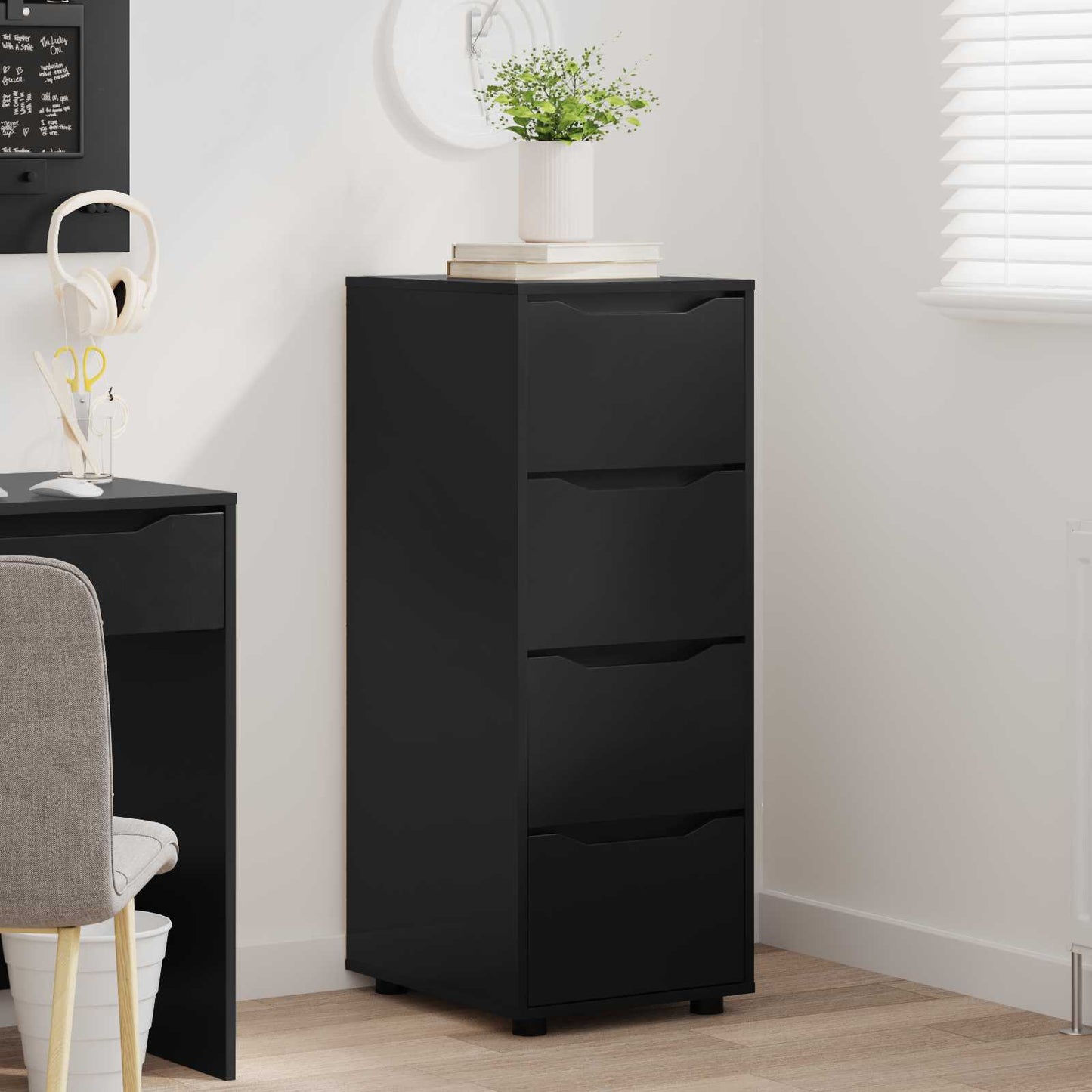 Armadio 40 x 48 x 105 cm Legno ingegnerizzato Nero | homemem39