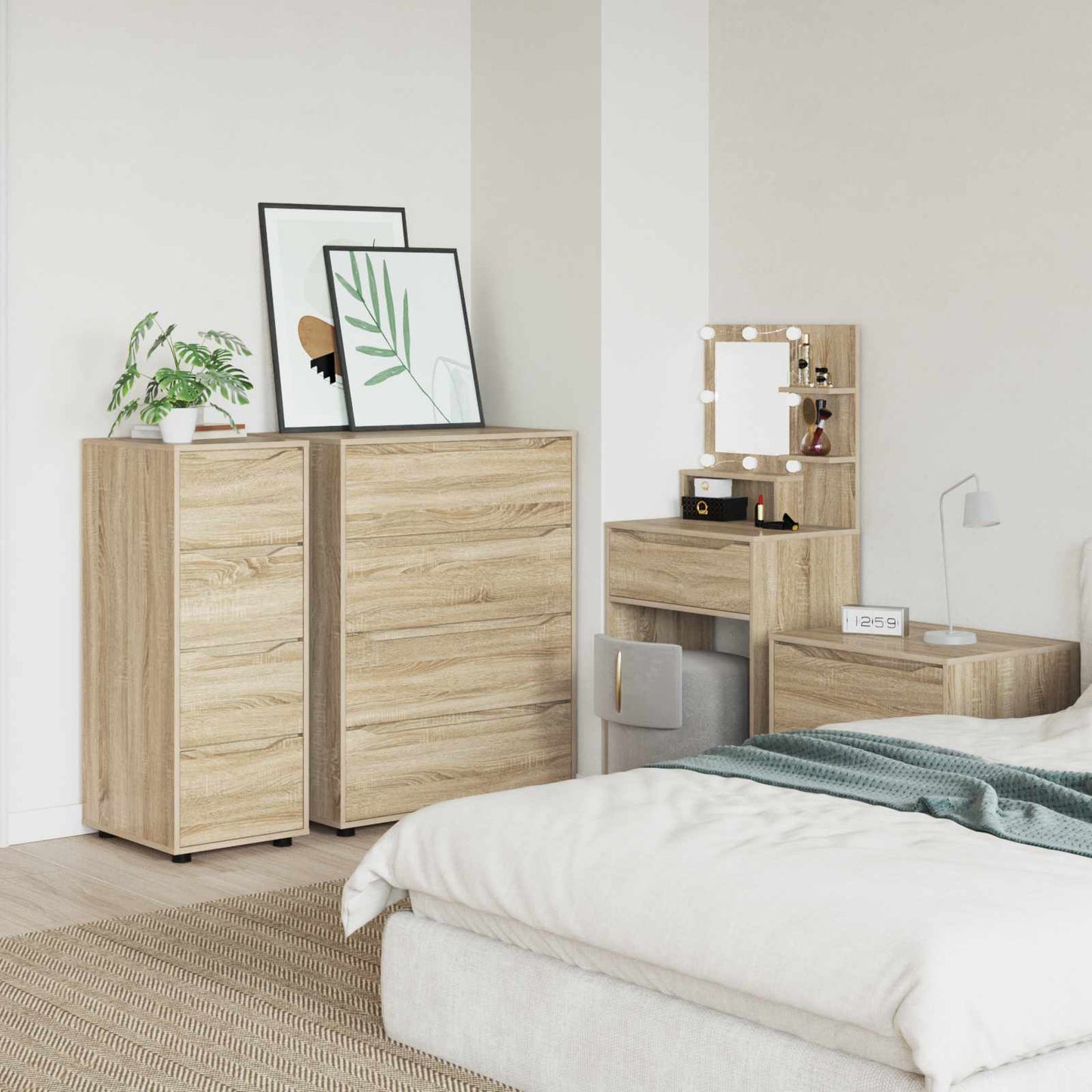 Armadio 40 x 48 x 105 cm Legno ingegnerizzato Rovere Sonoma