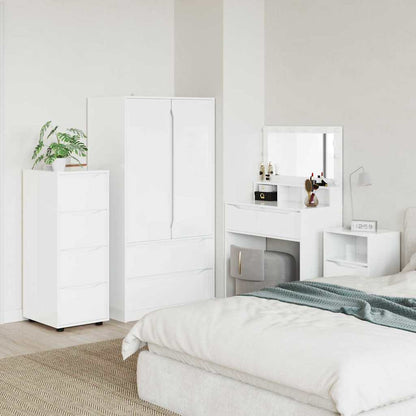 Armadio 40 x 48 x 105 cm Legno ingegnerizzato Bianco Lucido | homemem39