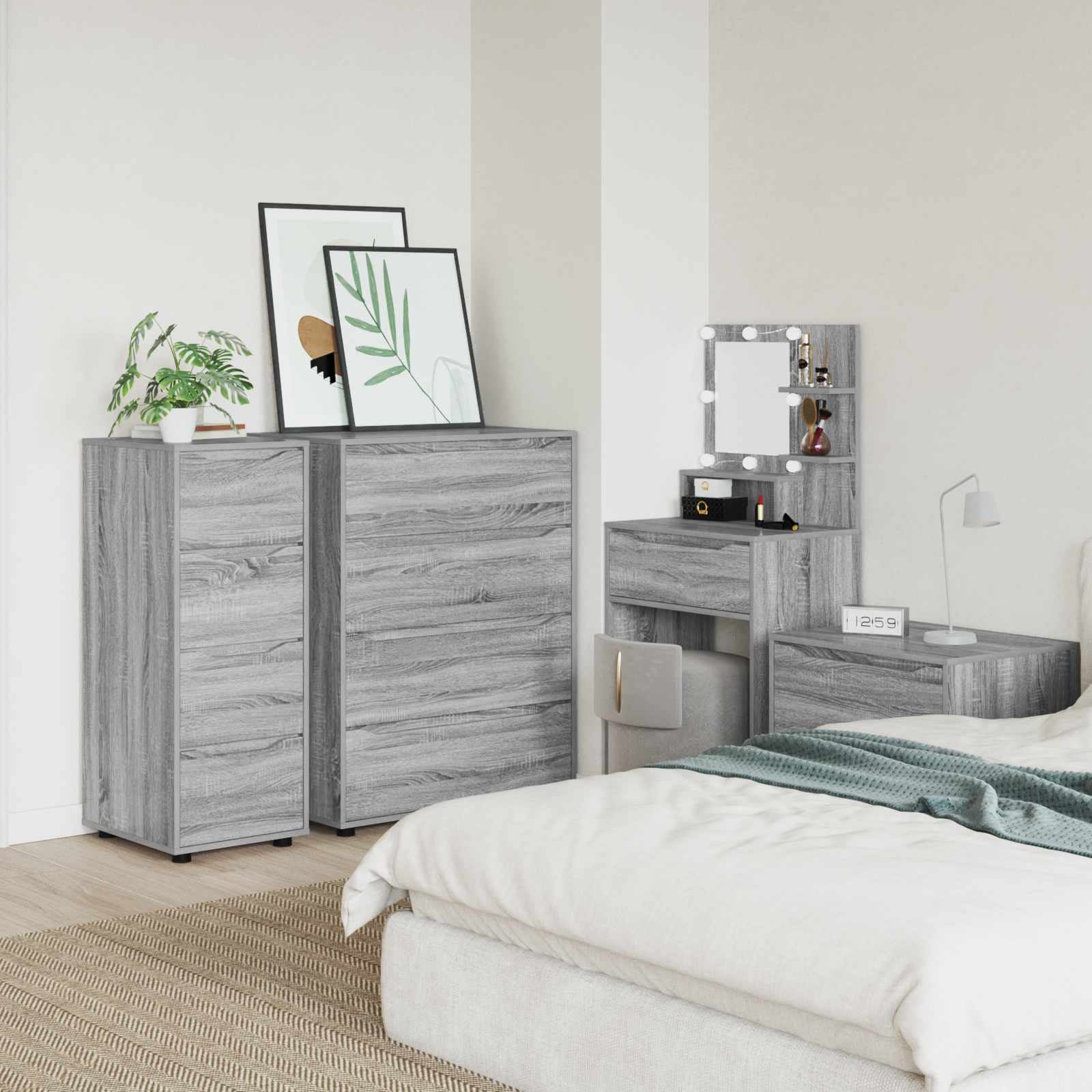 Armadio 40 x 48 x 105 cm Legno ingegnerizzato Grigio Sonoma | homemem39