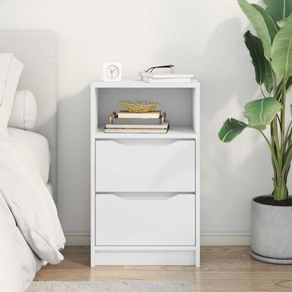 Comodino con cassetto Bianco 40 x 30 x 467 cm Legno multistrato