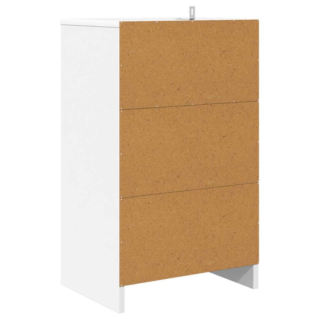 Comodino con cassetto Bianco 40 x 30 x 467 cm Legno multistrato | homemem39