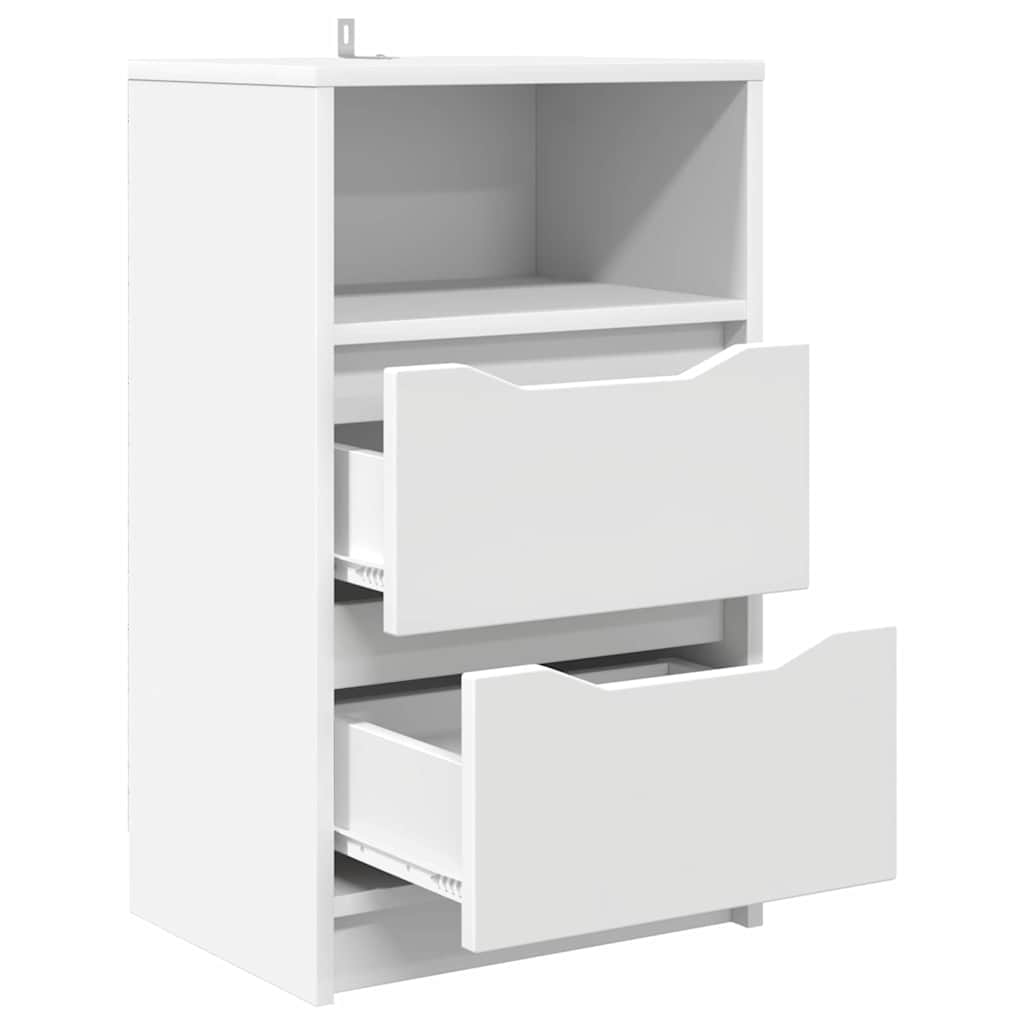 Comodini 2 pcs Bianco 40 x 30 x 467 cm Legno multistrato