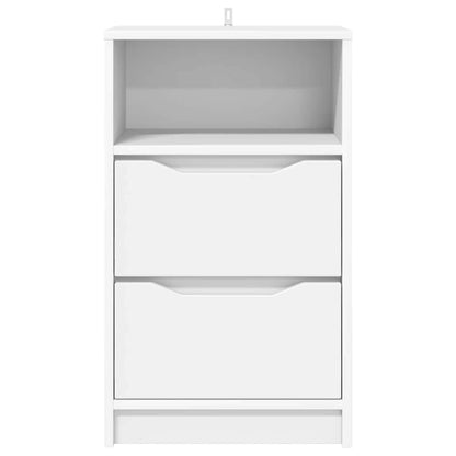 Comodini 2 pcs Bianco 40 x 30 x 467 cm Legno multistrato