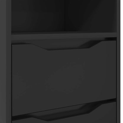 Comodino Nero 40 x 30 x 467 cm Legno ingegnerizzato