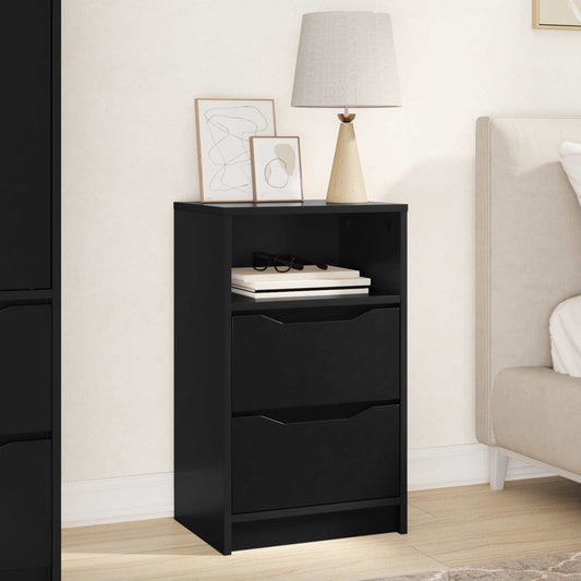 Comodino Nero 40 x 30 x 467 cm Legno ingegnerizzato