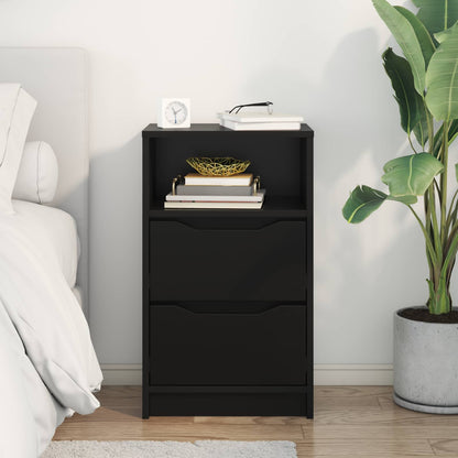 Comodino Nero 40 x 30 x 467 cm Legno ingegnerizzato