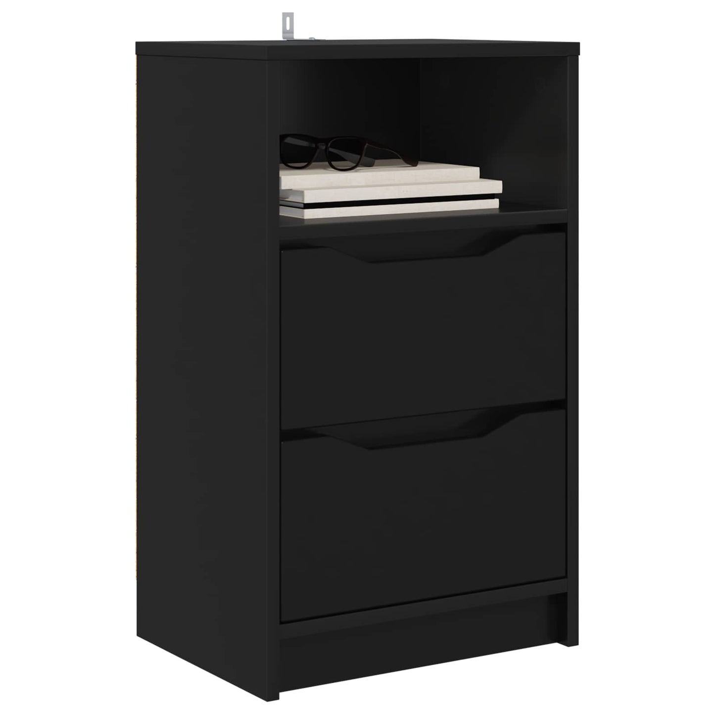 Comodino Nero 40 x 30 x 467 cm Legno ingegnerizzato