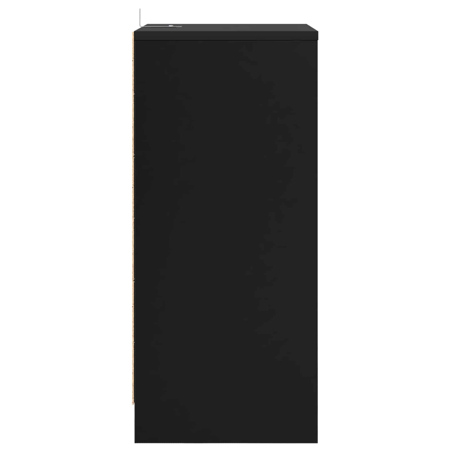 Comodino Nero 40 x 30 x 467 cm Legno ingegnerizzato