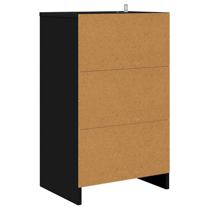 Comodini 2 pcs Nero 40 x 30 x 467 cm Legno multistrato | homemem39