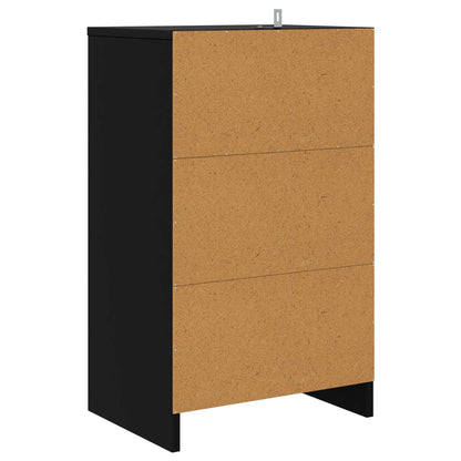 Comodini 2 pz Nero 40 x 30 x 467 cm Legno ingegnerizzato