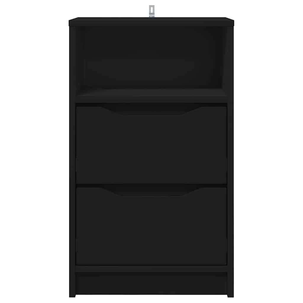 Comodini 2 pcs Nero 40 x 30 x 467 cm Legno multistrato | homemem39