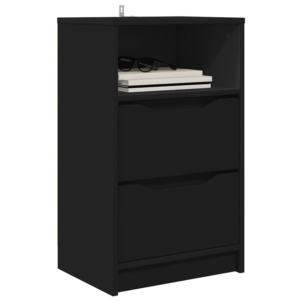 Comodini 2 pcs Nero 40 x 30 x 467 cm Legno multistrato | homemem39