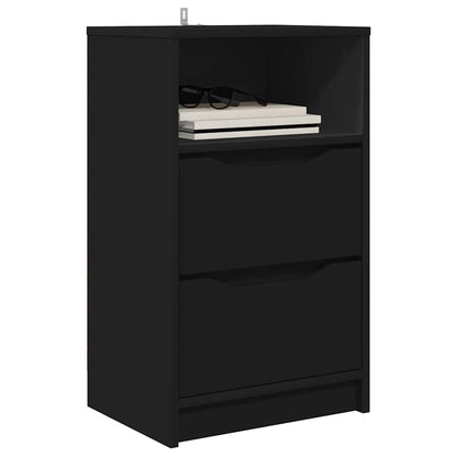 Comodini 2 pcs Nero 40 x 30 x 467 cm Legno multistrato | homemem39