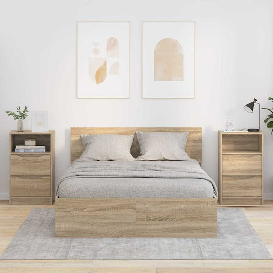 Comodini 2 pcs Rovere Sonoma 40 x 30 x 467 cm Legno multistrato | homemem39
