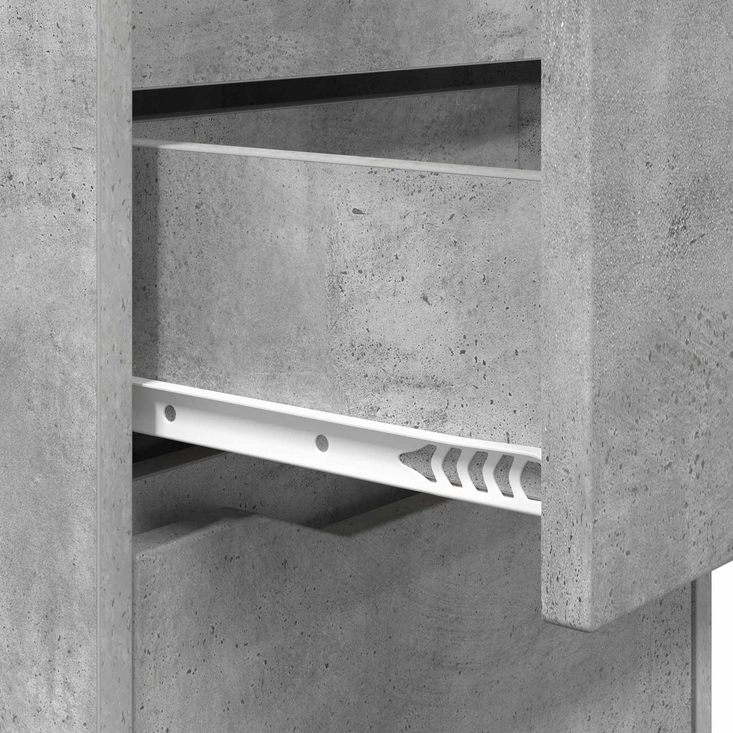 Comodino Grigio cemento 40 x 30 x 467 cm Legno ingegnerizzato