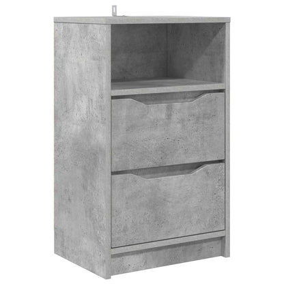 Comodino Grigio cemento 40 x 30 x 467 cm Legno multistrato