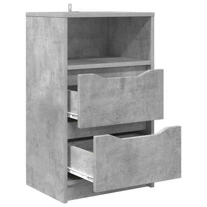 Comodino Grigio cemento 40 x 30 x 467 cm Legno multistrato