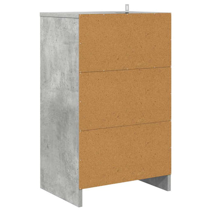 Comodino Grigio cemento 40 x 30 x 467 cm Legno multistrato