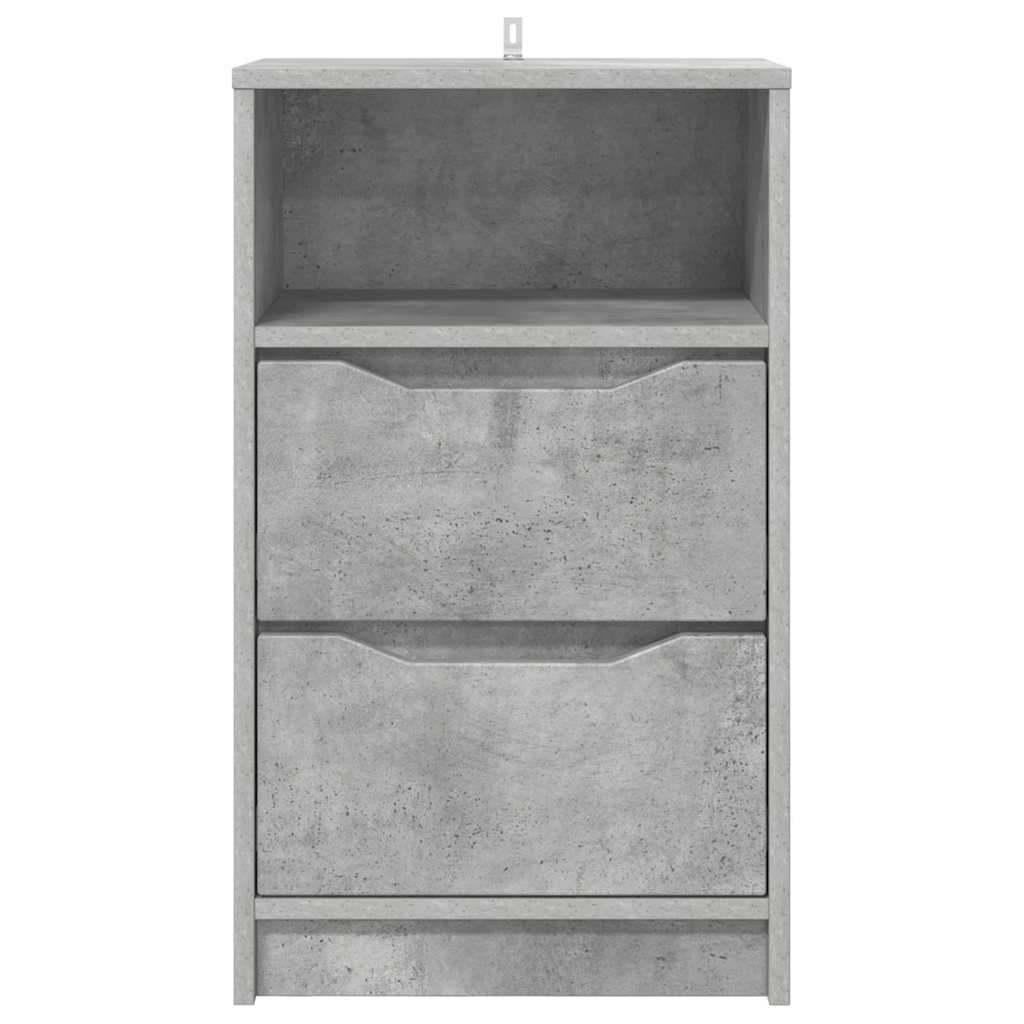Comodino Grigio cemento 40 x 30 x 467 cm Legno multistrato