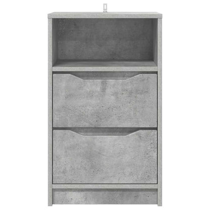 Comodino Grigio cemento 40 x 30 x 467 cm Legno multistrato