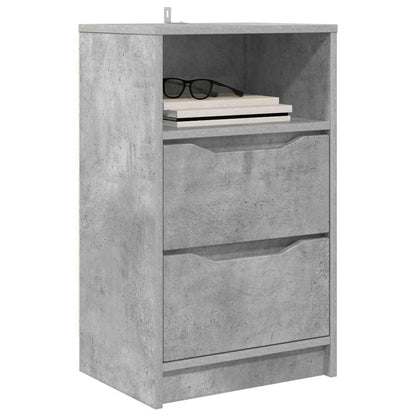 Comodino Grigio cemento 40 x 30 x 467 cm Legno multistrato