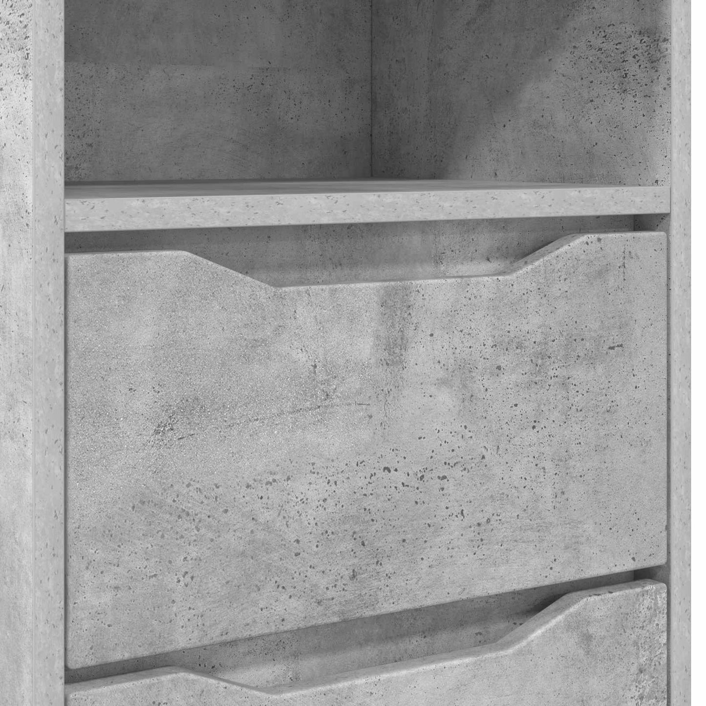 Comodini 2 pz Grigio cemento 40 x 30 x 467 cm