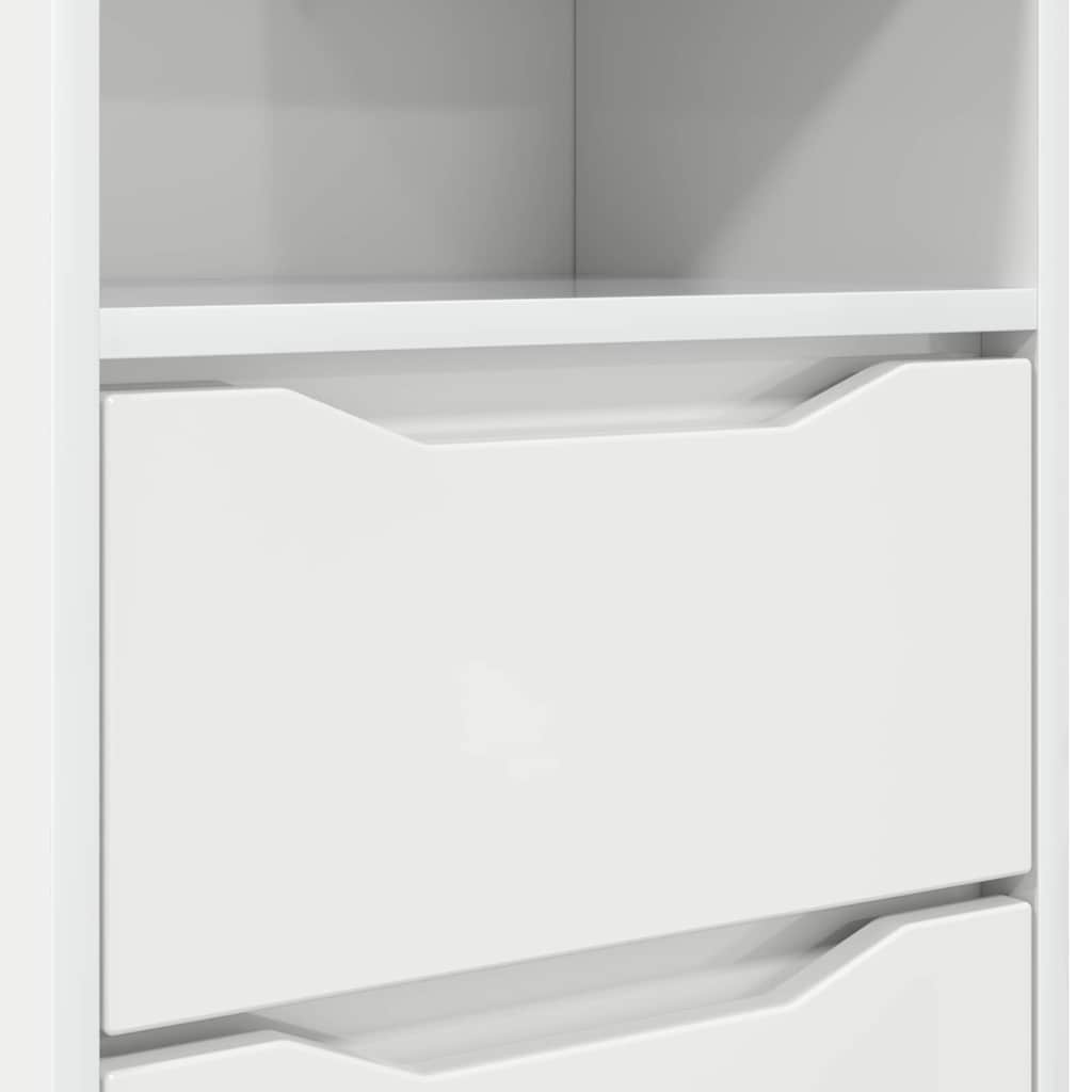 Comodini 2 pcs Bianco Lucido 40 x 30 x 467 cm Legno multistrato | homemem39