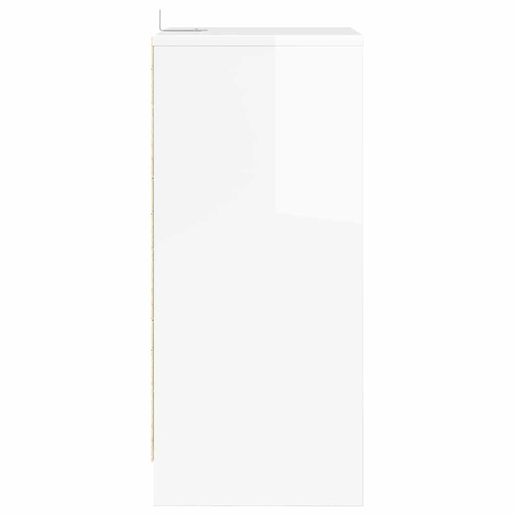 Comodini 2 pcs Bianco Lucido 40 x 30 x 467 cm Legno multistrato | homemem39