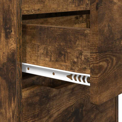 Comodini 2 pcs Rovere fumé 40 x 30 x 467 cm Legno multistrato | homemem39