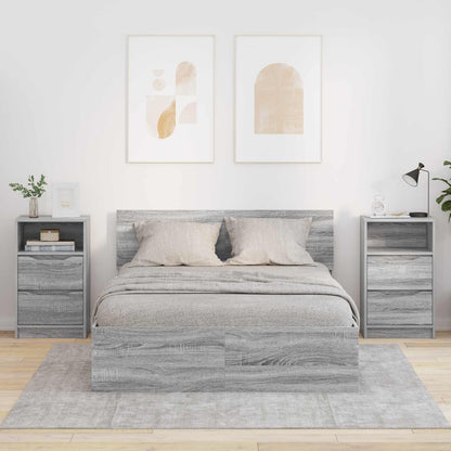 Comodini 2 pz Grigio Sonoma 40 x 30 x 467 cm