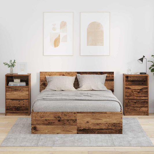 Comodini 2 pz Legno vecchio 40 x 30 x 467 cm