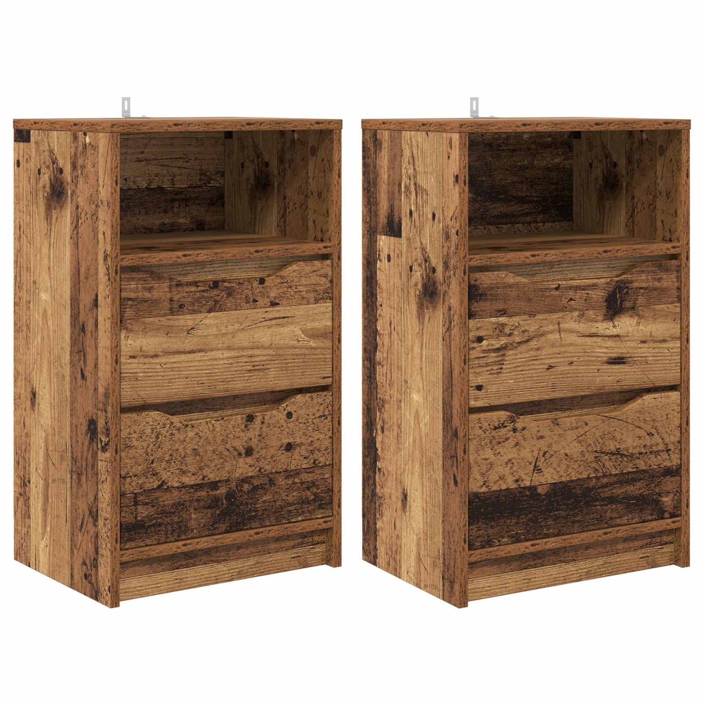 Comodini 2 pz Legno vecchio 40 x 30 x 467 cm