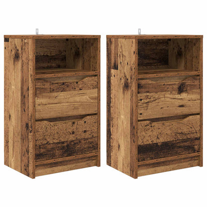 Comodini 2 pz Legno vecchio 40 x 30 x 467 cm