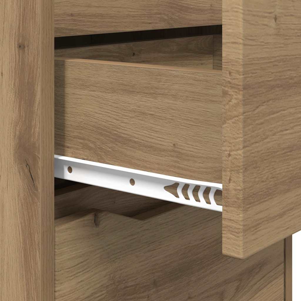 Comodini con cassetto 2 pcs Rovere artigianale 40 x 30 x 467 cm | homemem39