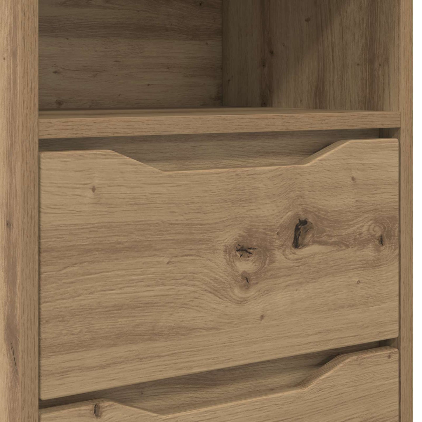 Comodini 2 pz Rovere artigianale 40 x 30 x 467 cm