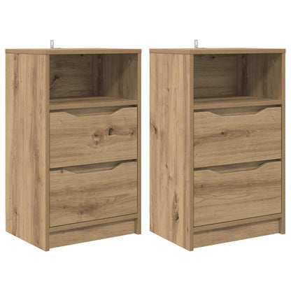 Comodini con cassetto 2 pcs Rovere artigianale 40 x 30 x 467 cm | homemem39